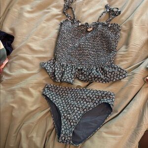 Floral Smocked Bikini Set